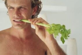 Eat celery to get excited